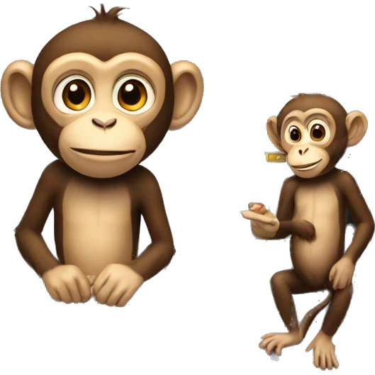 A monkey withdraws money from an ATM emoji