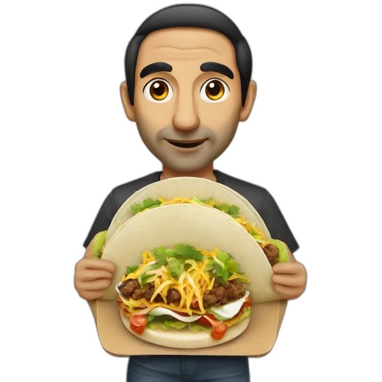 Zemmour qui mange un tacos emoji