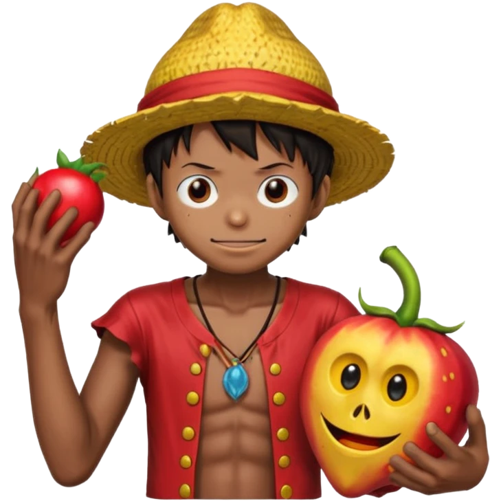 monkey D luffy et fruit du dragon emoji
