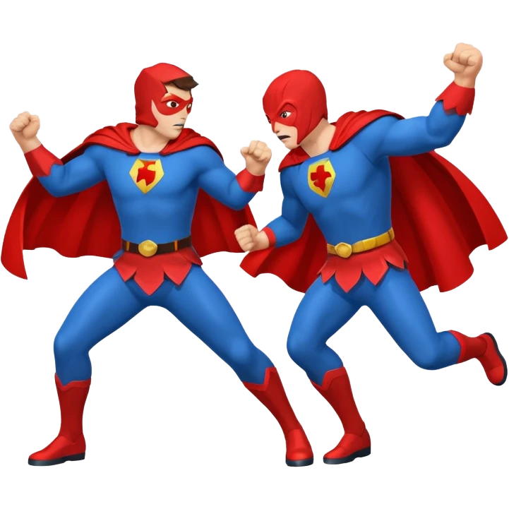 a fighting image cartoon emoji