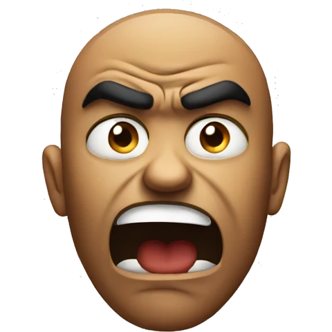 Angry face emoji emoji