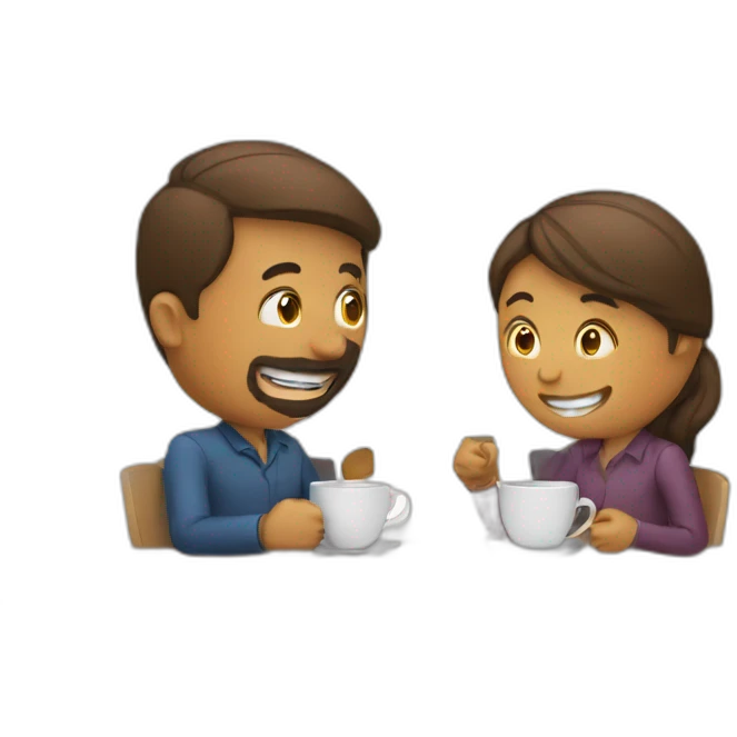 coffee break two people emoji
