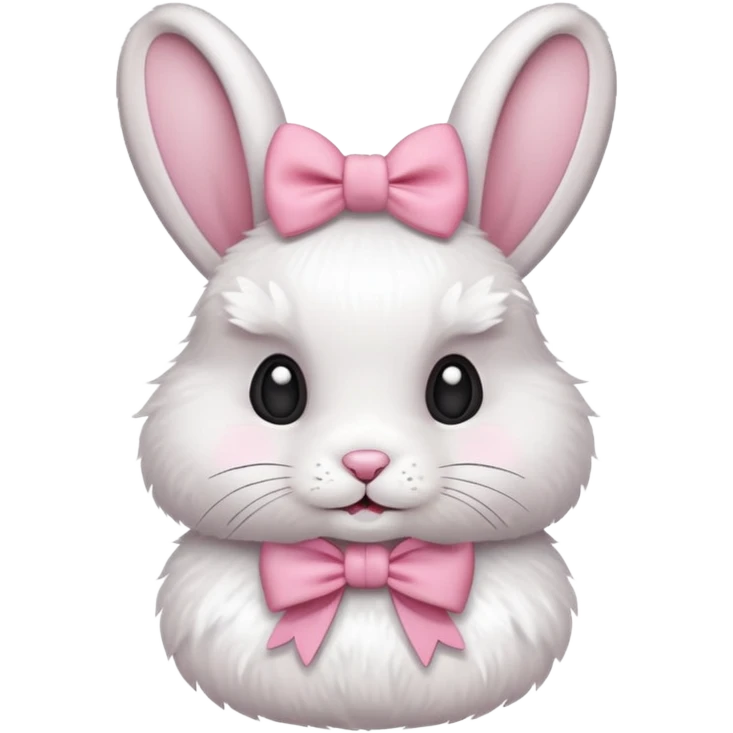rabbit wear the bowknot emoji