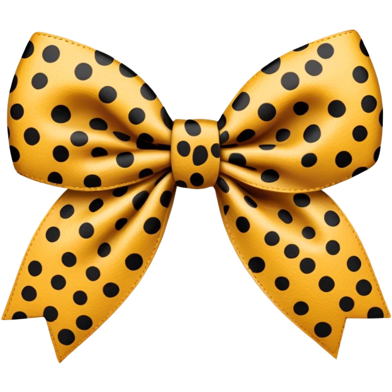 Cheetah print bow emoji