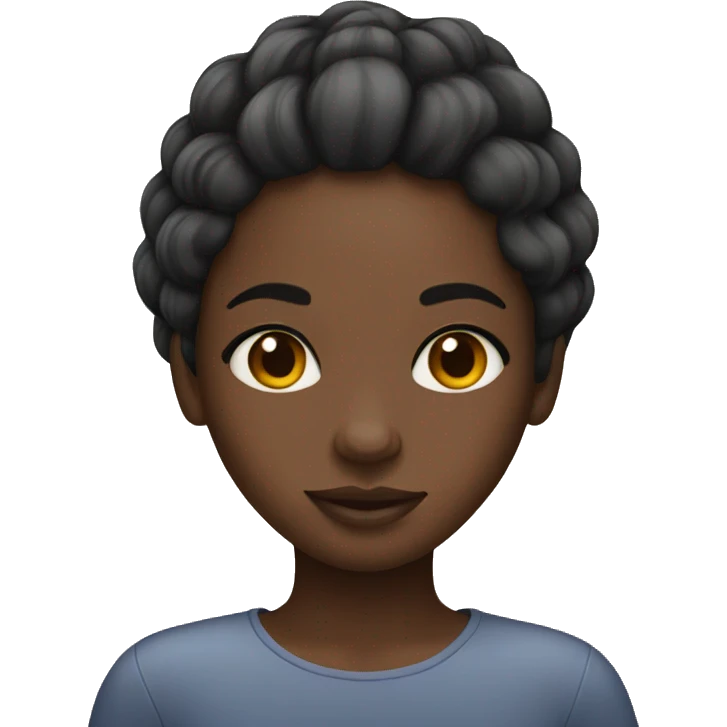 Black girl with weave  emoji