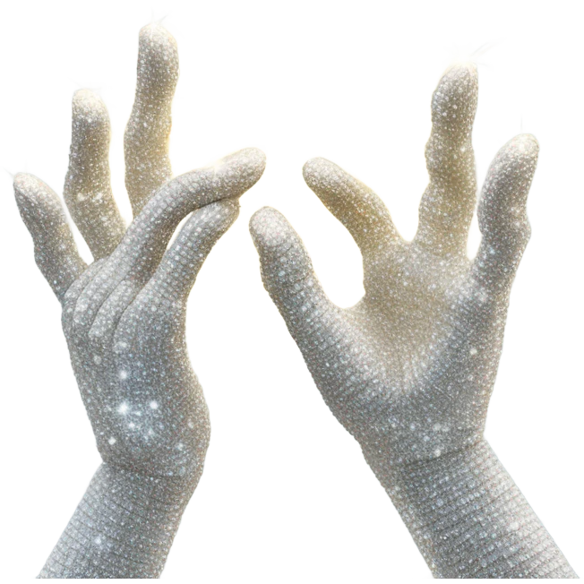 Hands made out of diamonds emoji