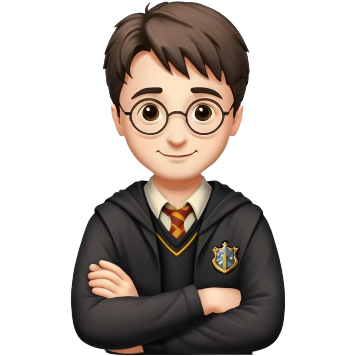 smile harry potter cross one's arms emoji