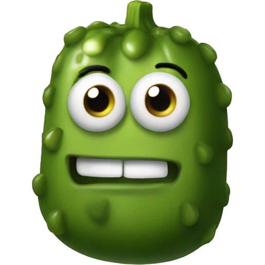 Realistic pickle emoji