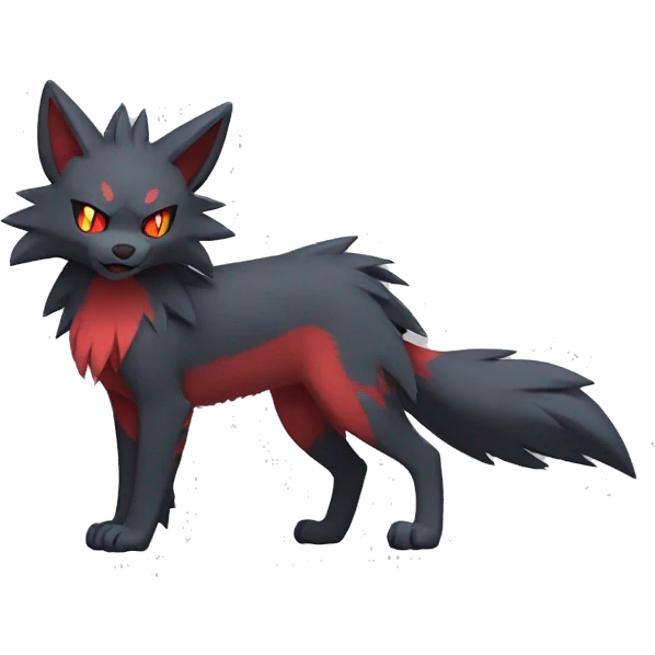 Litten-Zoroark-Mightyena-Zorua full body emoji