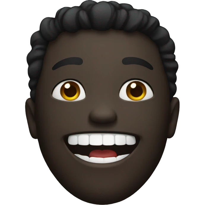 black grinning emoji emoji