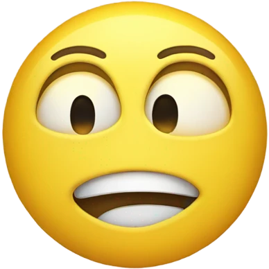 Yellow emoji smile with 1 eye emoji