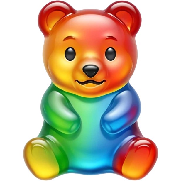 Melted gummy bear emoji
