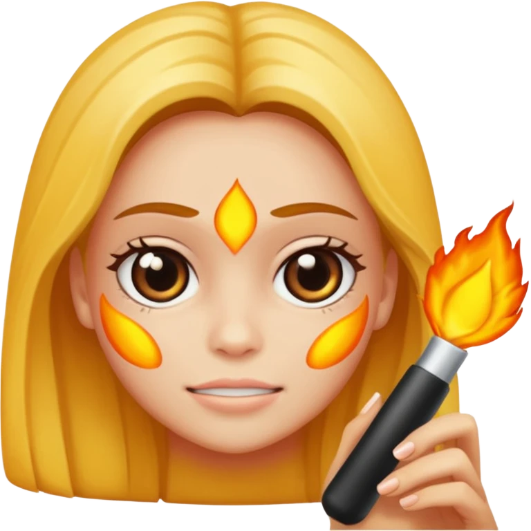 dermatoscópio olhando pele emoji