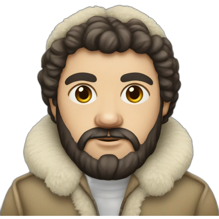 Yemelyan Pugachev in sheepskin coat emoji