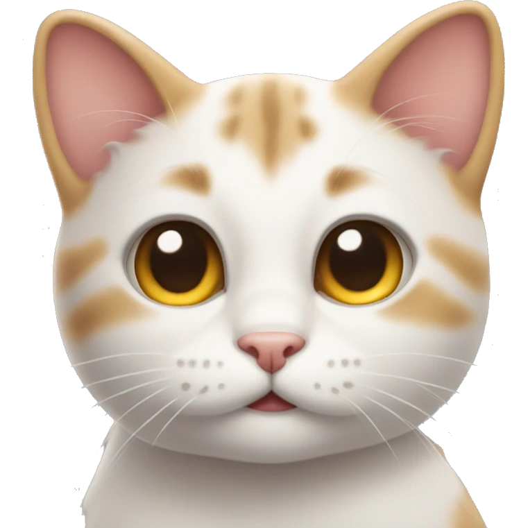 A cute cat with chin up emoji