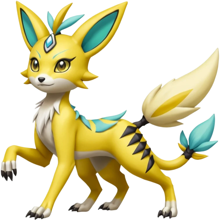Meloetta-Renamon-Zeraora-Pokémon-Fakémon-creature emoji