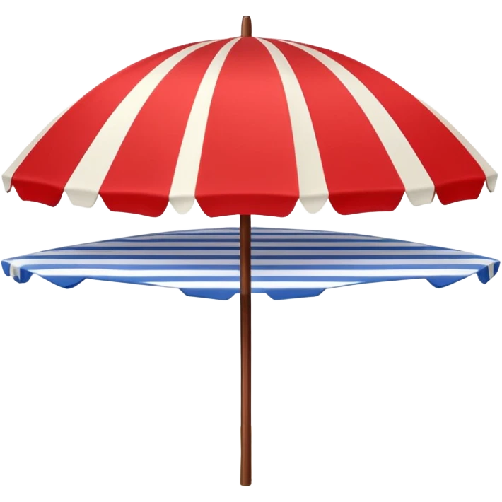 red beach umbrella emoji