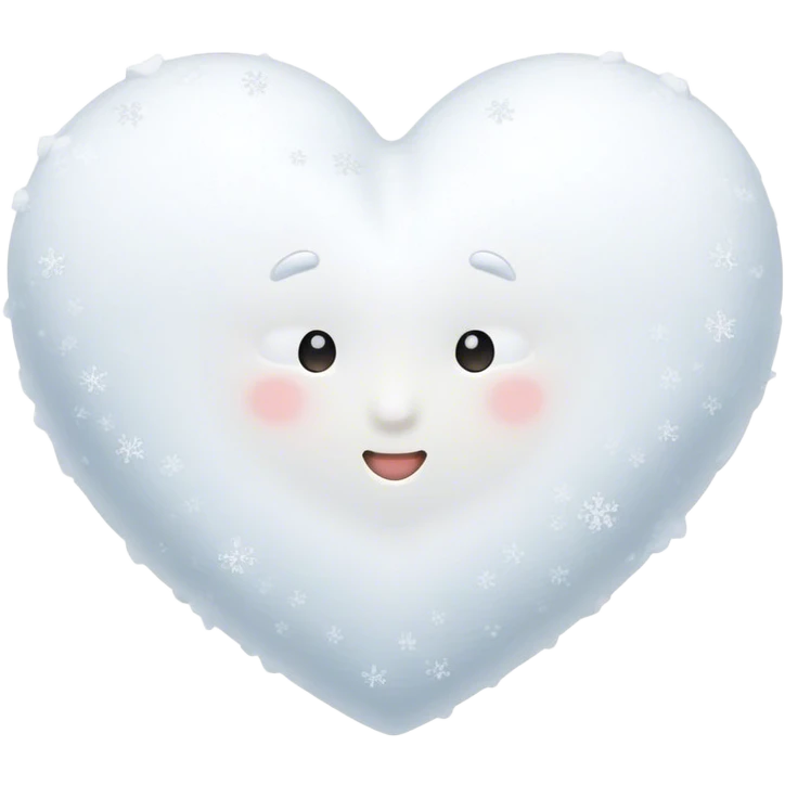 Snow heart emoji