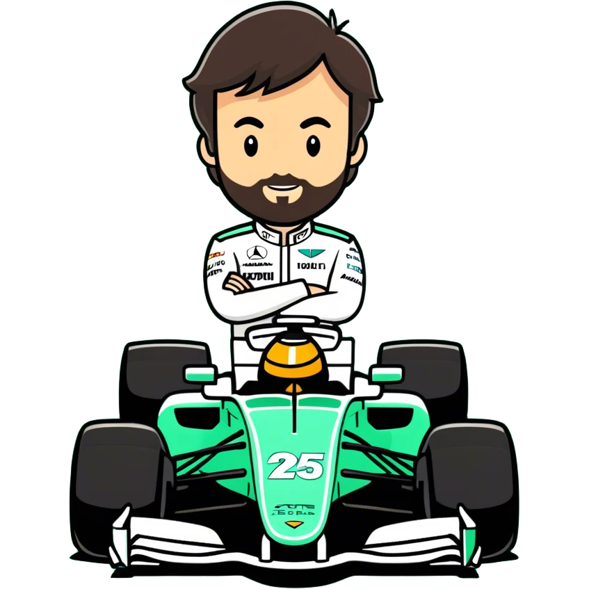 Fernando Alonso's Aston Martin ARM25 Formula 1 Car emoji