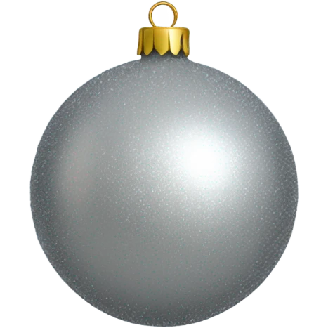 Silver christmas tree ball emoji