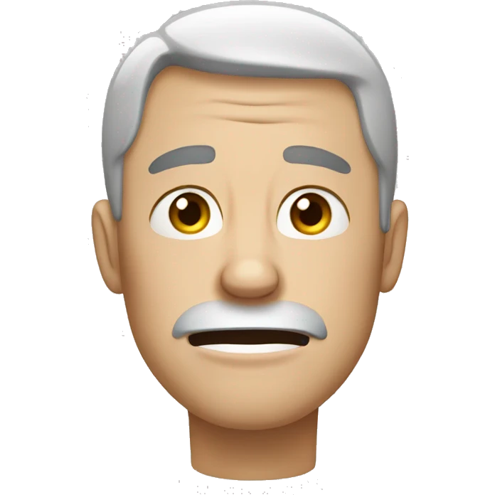 an adult white male crying emoji