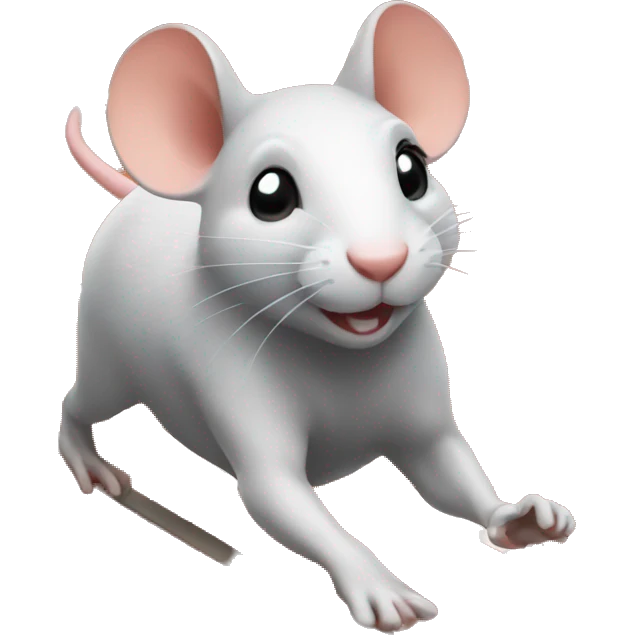 lady rat running around a track emoji