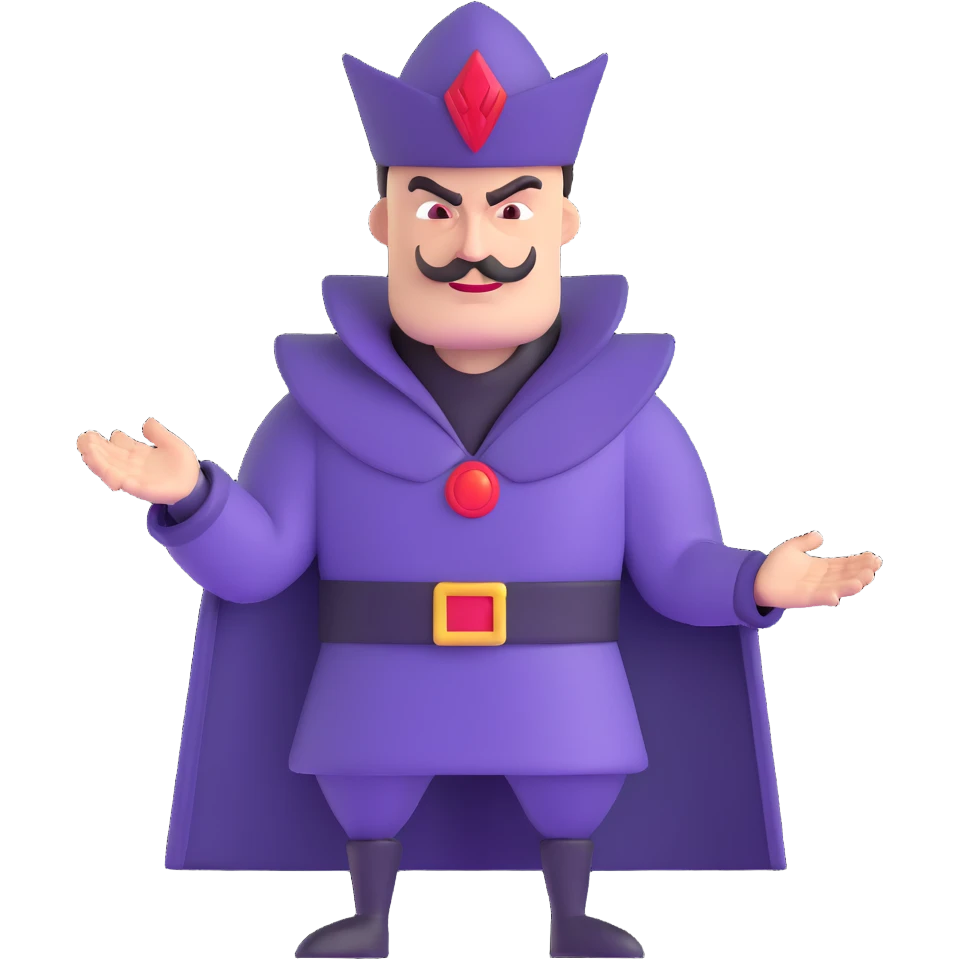 evil villain with dark powers emoji