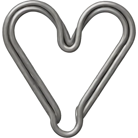 paper clip heart  emoji