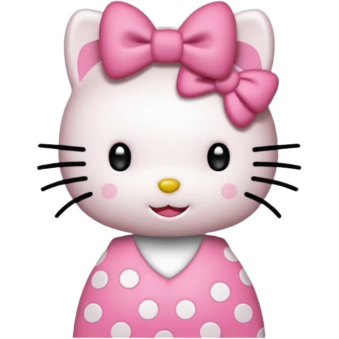 Hellow Kitty puntos emoji
