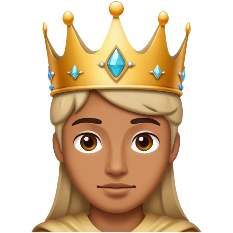 Wearing a crown emoji