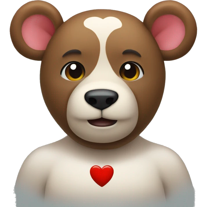 Oso con un corazón  emoji