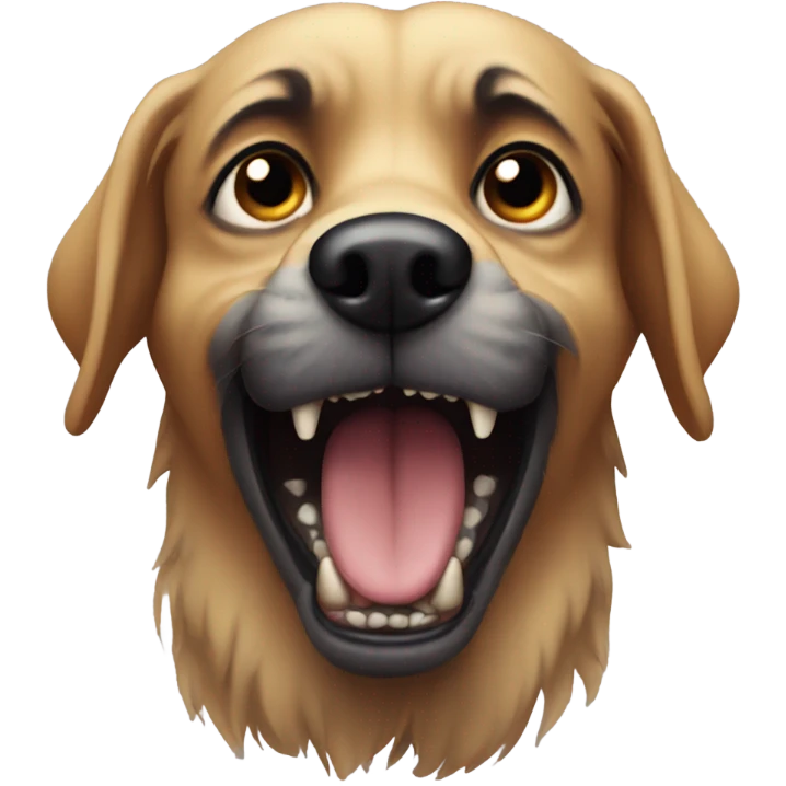 scary dog emoji