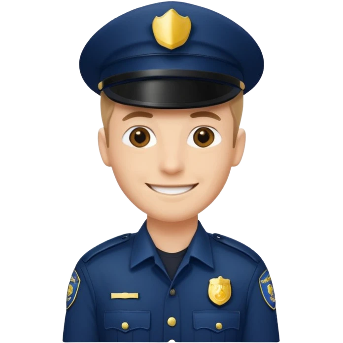 policeman smile emoji