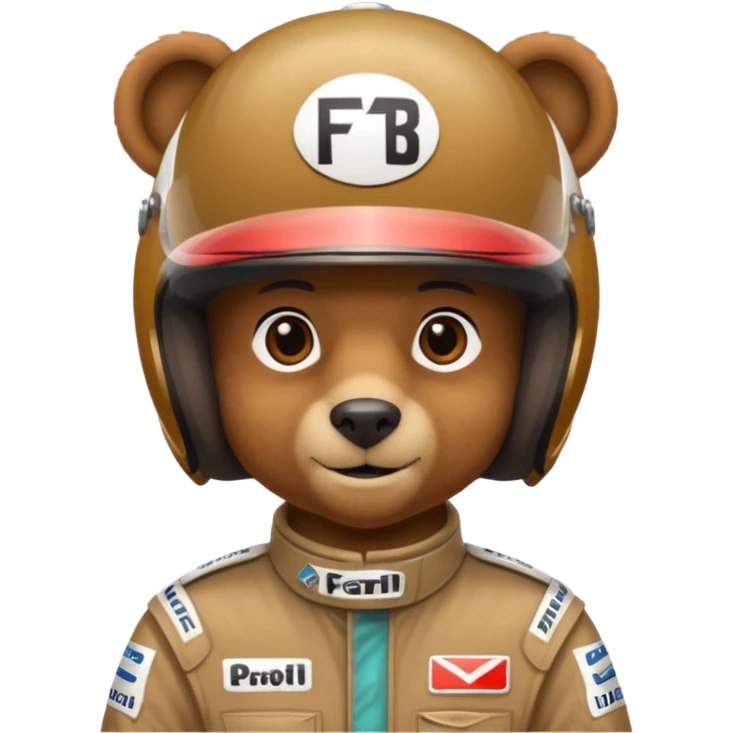 f1 driver  bear emoji