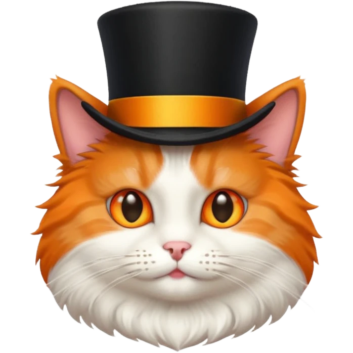 Cat with a top hat  emoji