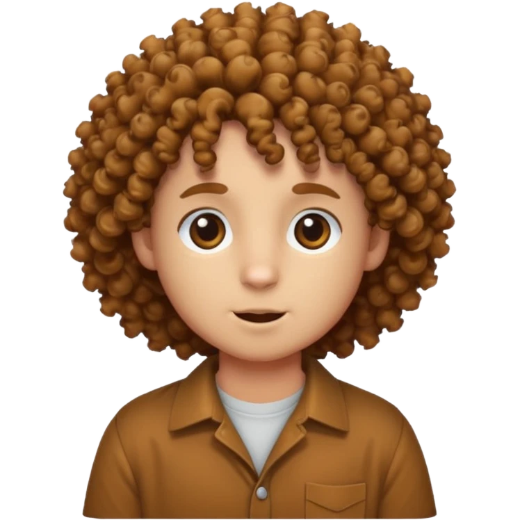 curly hair animal with shirts  emoji