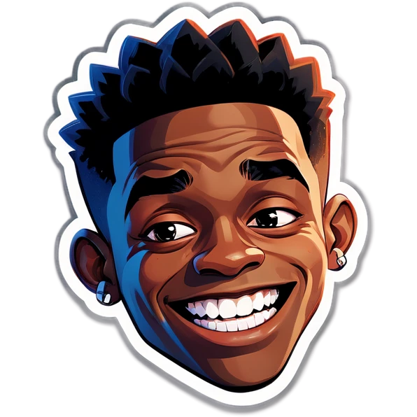 A teen named Edwin that is black with a gap in his teeth and crossed eyes emoji