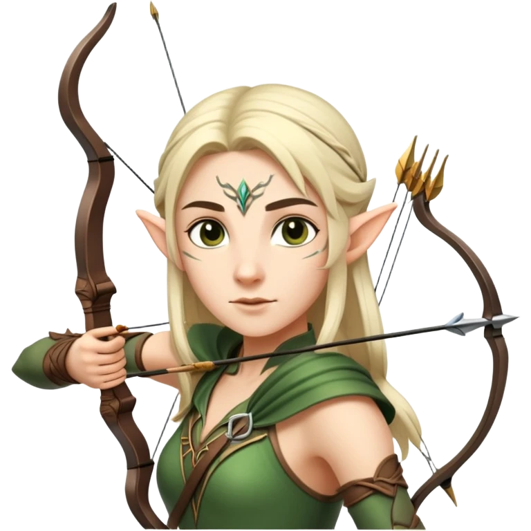 elven archer with bow and arrow emoji