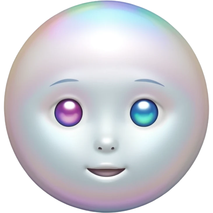 a pearl emoji