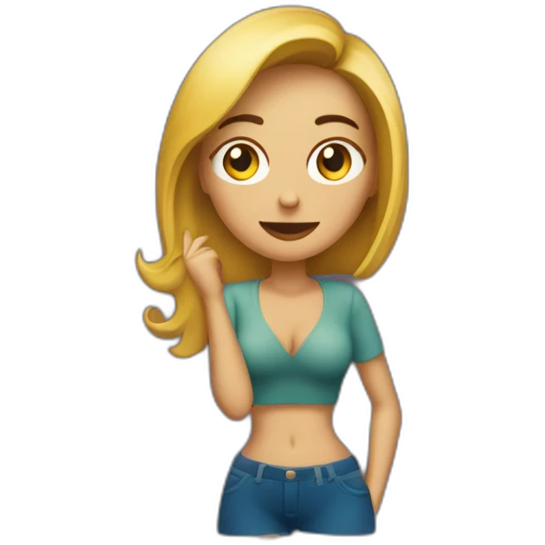 mujer ligando en discoteca emoji