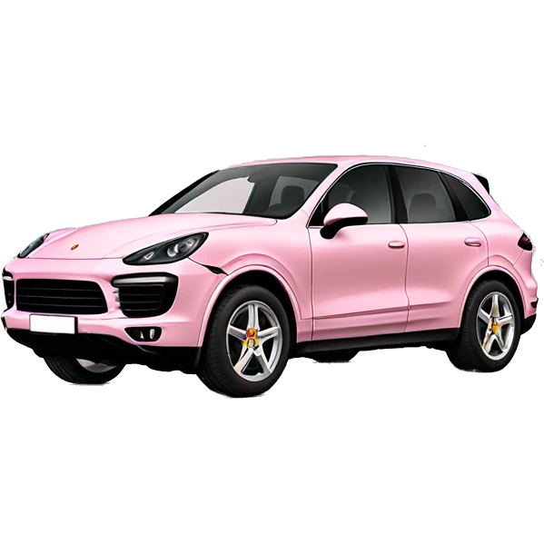 Light pink Porsche cayenne  emoji