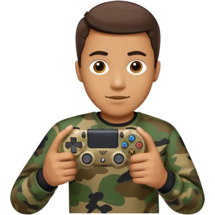 homme-avec-manette-ps4-camouflage emoji