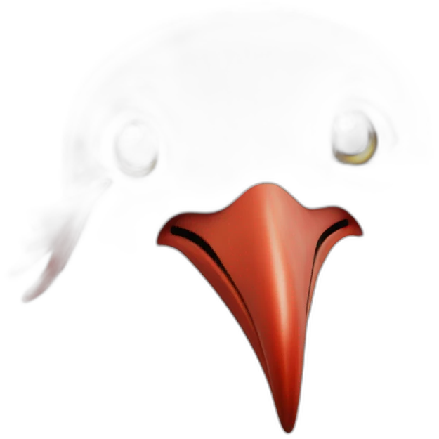 the seagull in the red hat emoji