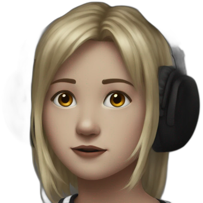 blonde girl with closed eyes emoji