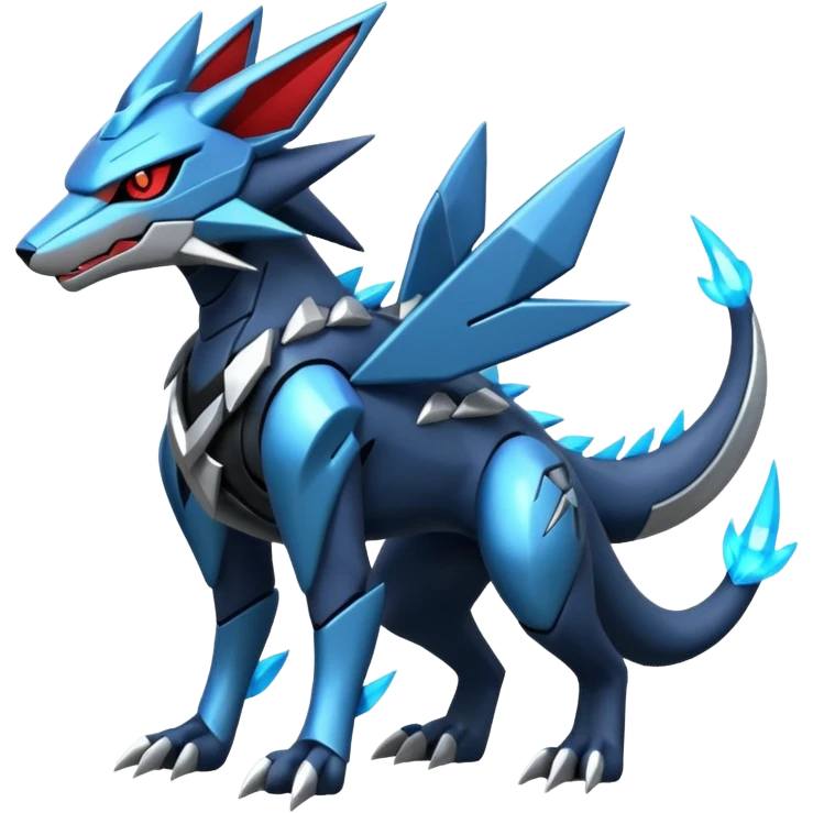 Futuristic Modern Zeraora-Dialga-Zoroark-fusion emoji
