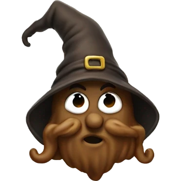 Wizard poop emoji