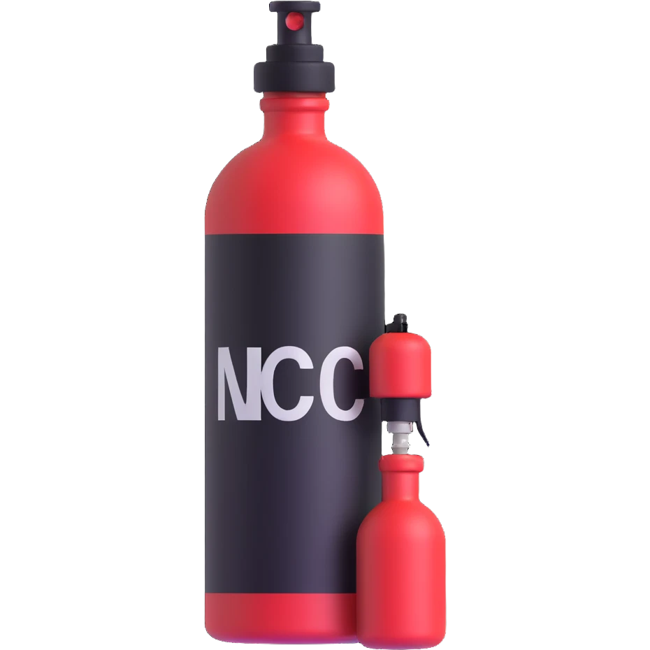 nitrous oxide bottle, racing accessory, Fast and Furious style emoji