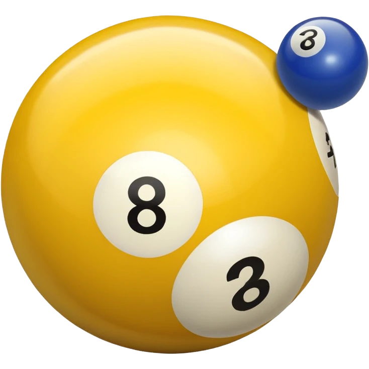 2 numbered billiard ball  emoji