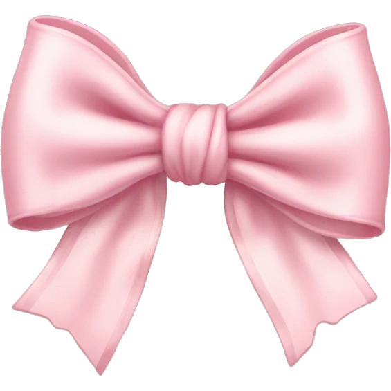 vintage rococo light pink bow emoji
