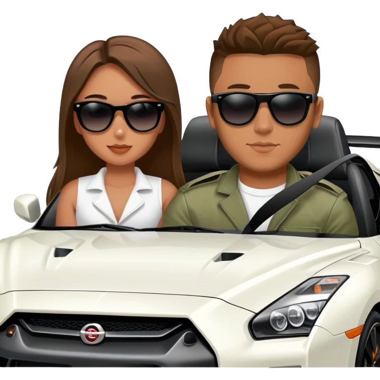 josh king jetset madrid the millionaire internet celebrity panel rank founder and instagram model girlfriend Tefi in Nissan GTR  emoji